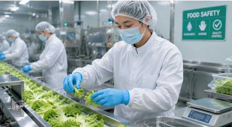 Food Processing Nitrile Exam Gloves