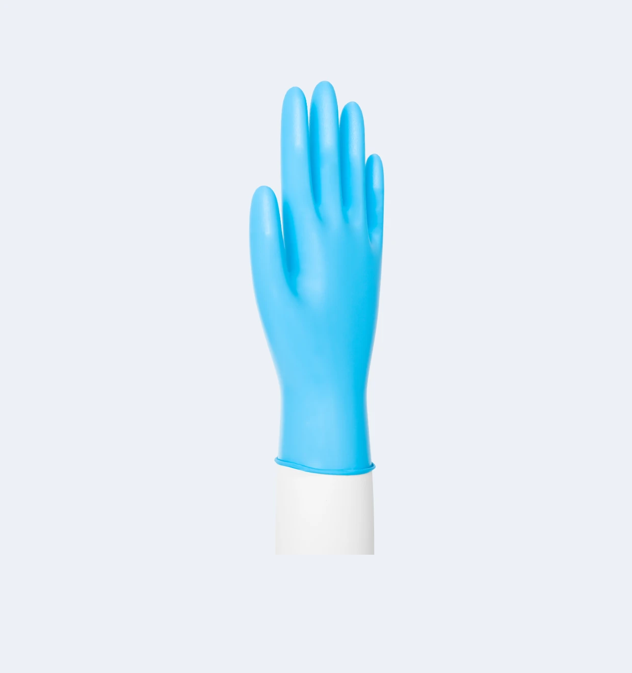Blue Nitrile Exam Gloves Texture Detail