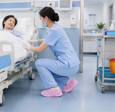 Disposable CPE Shoe Covers for Healthcare