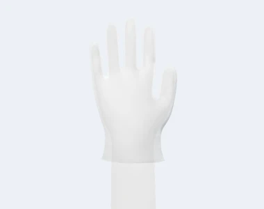 Disposable Vinyl Gloves Product Display