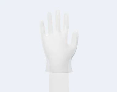 Disposable HDPE Gloves Product Display