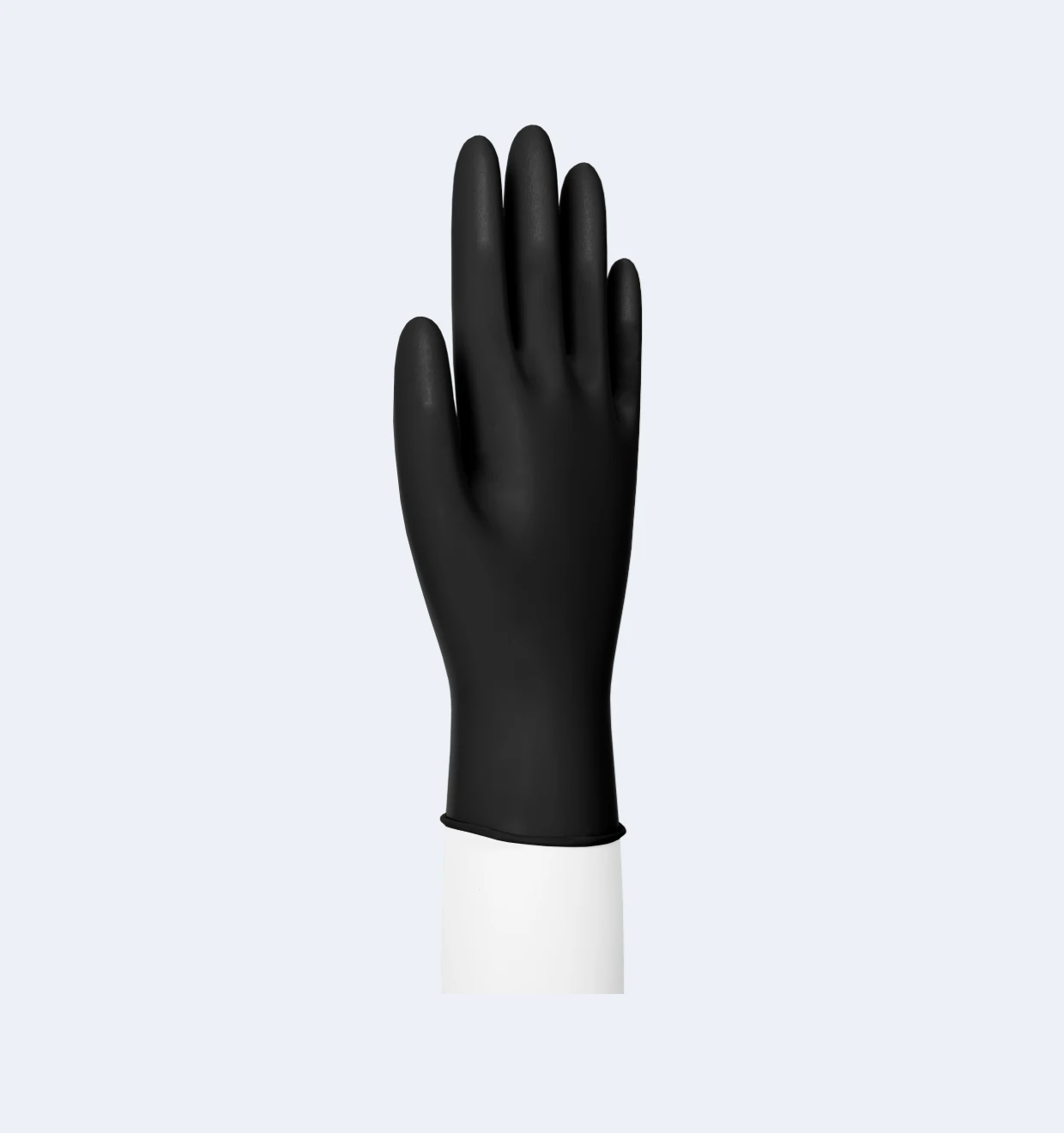 Black Disposable Nitrile Gloves Texture Detail