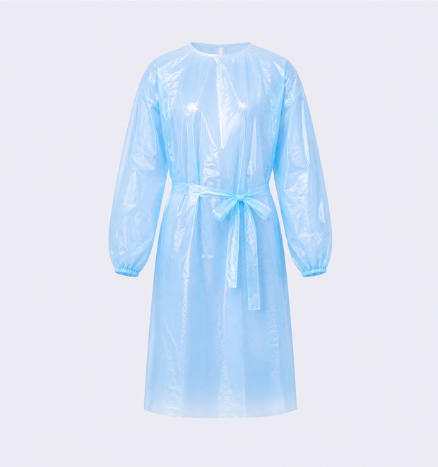 Disposable CPE Gown Front View