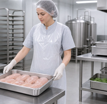 Disposable HDPE Aprons for Food Industry