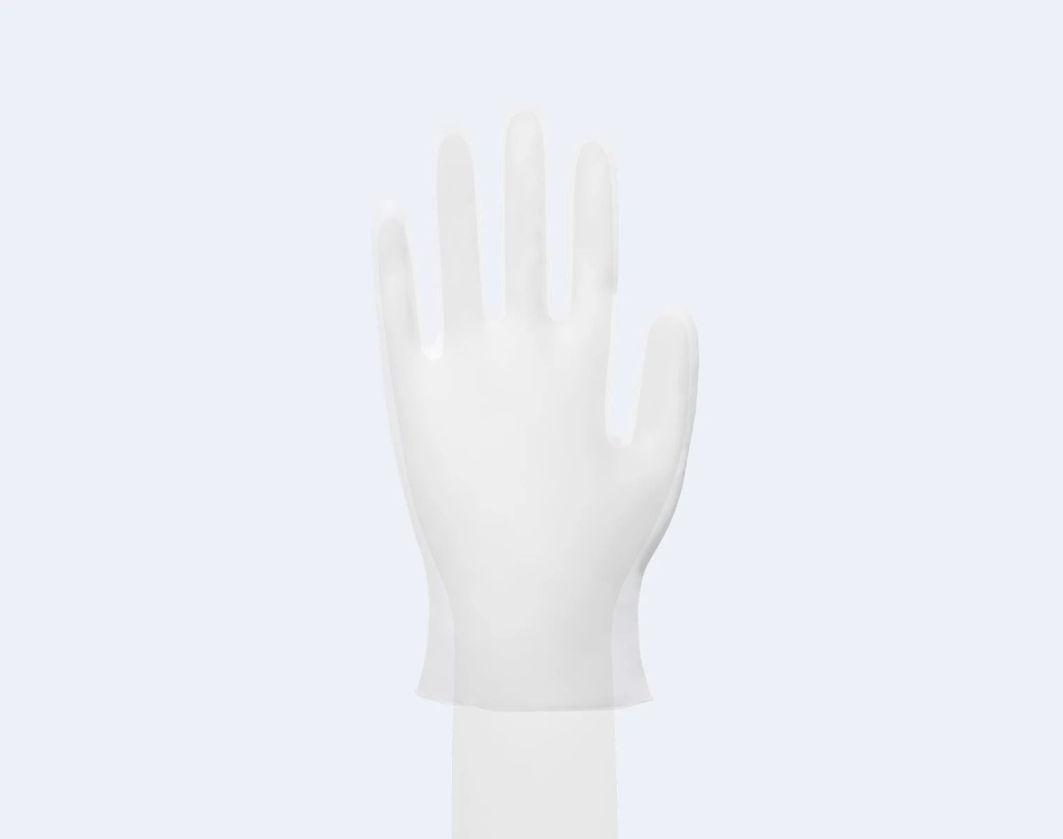 Disposable Vinyl exam Gloves Product Display
