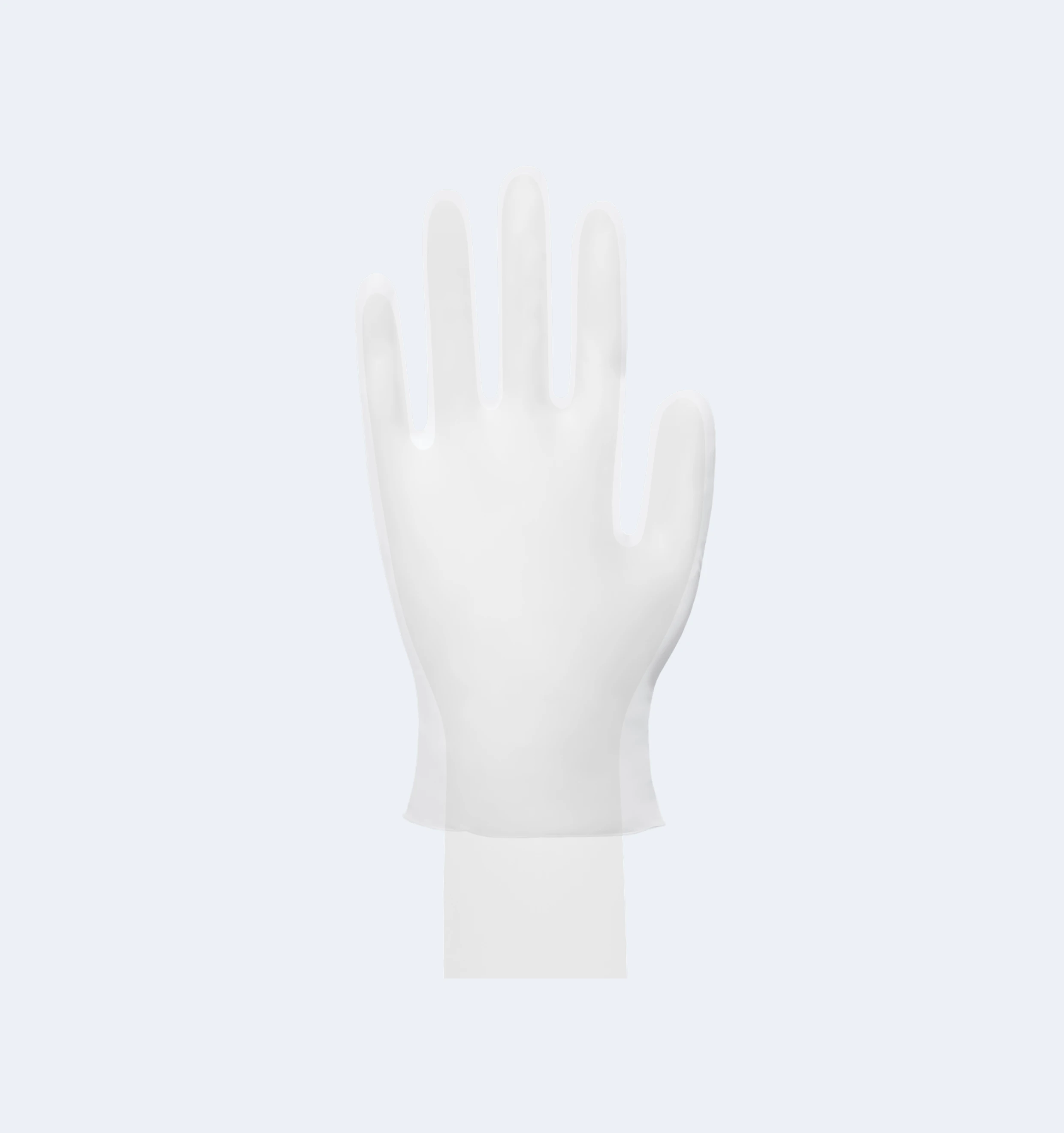 Clear Vinyl Exam Gloves Product Display