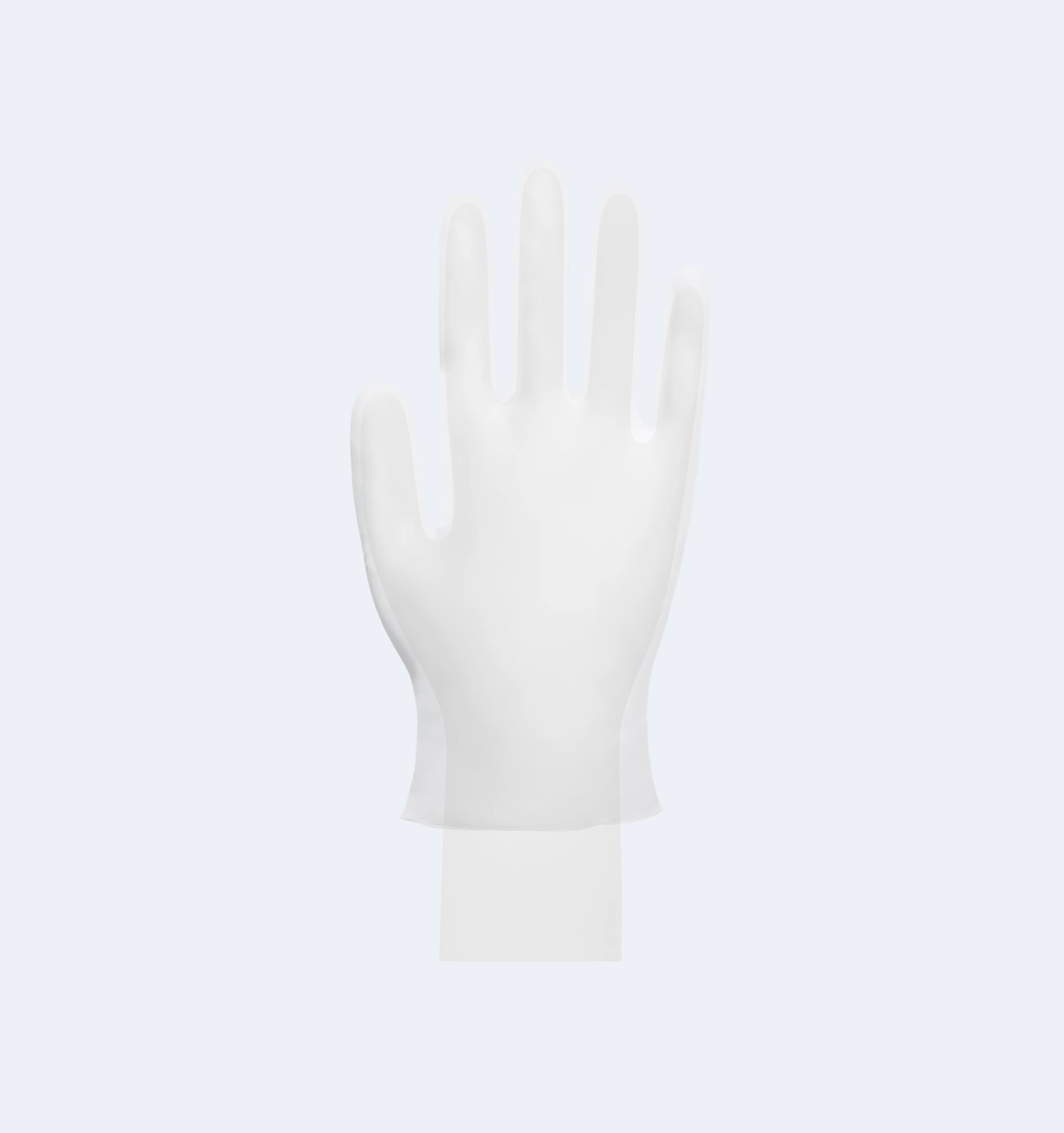 Clear Vinyl Exam Gloves Texture Detail