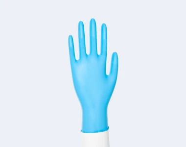 Blue Synmax® Vinyl Exam Gloves