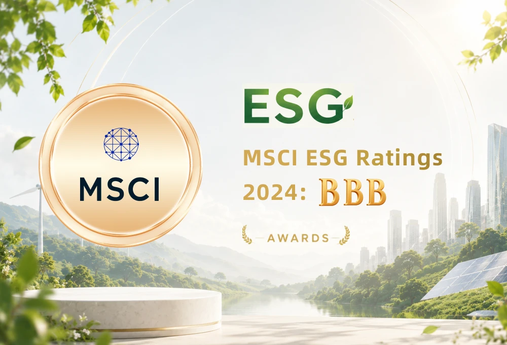 MSCI ESG Ratings 2024:BBB@2x
