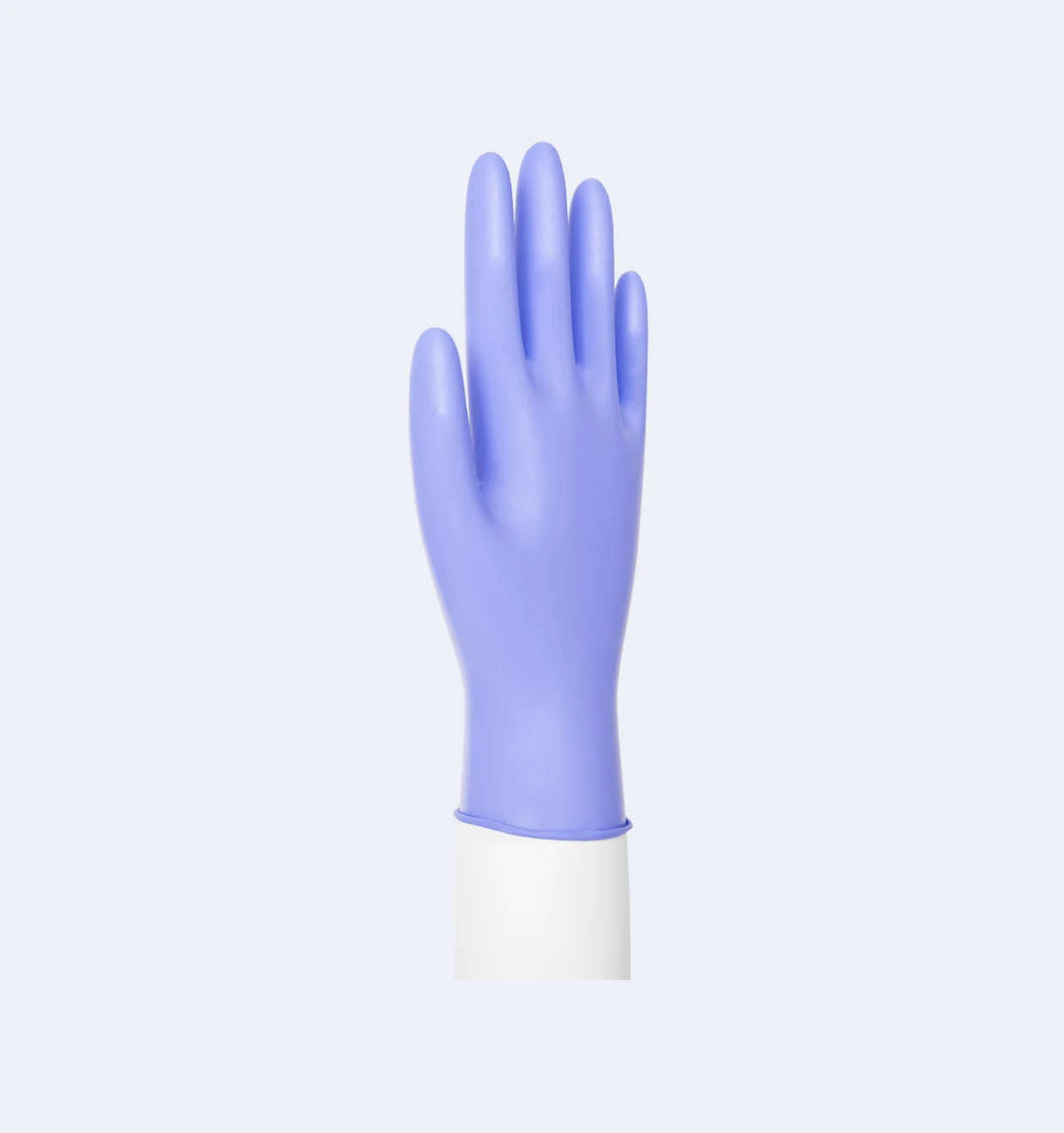 Violet Synguard® Ultra Nitrile Gloves Close-Up View