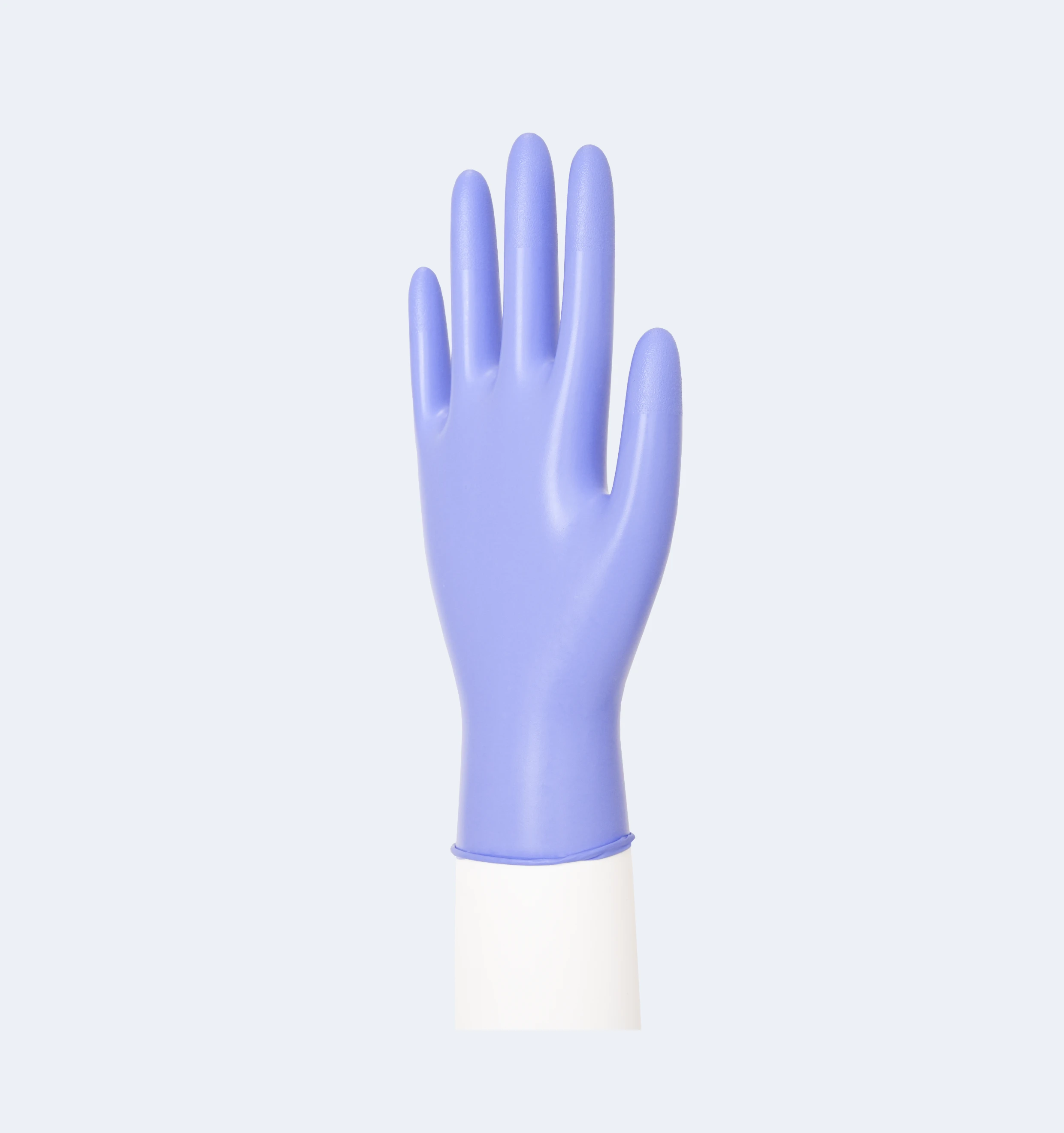 Lilac SYNMAX® Ultra Vinyl Gloves Texture Detail