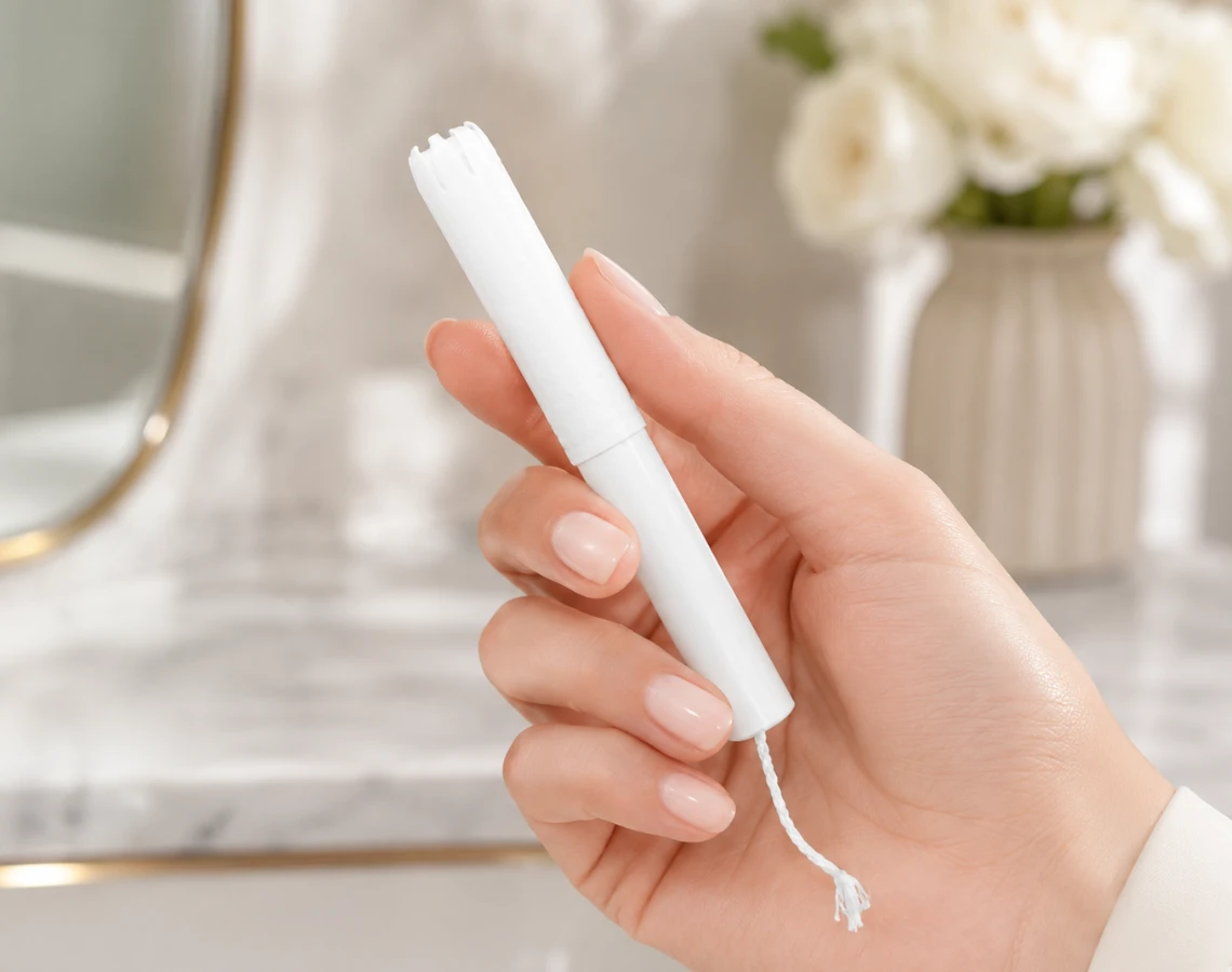 Cardboard Applicator Tampon Specification Display