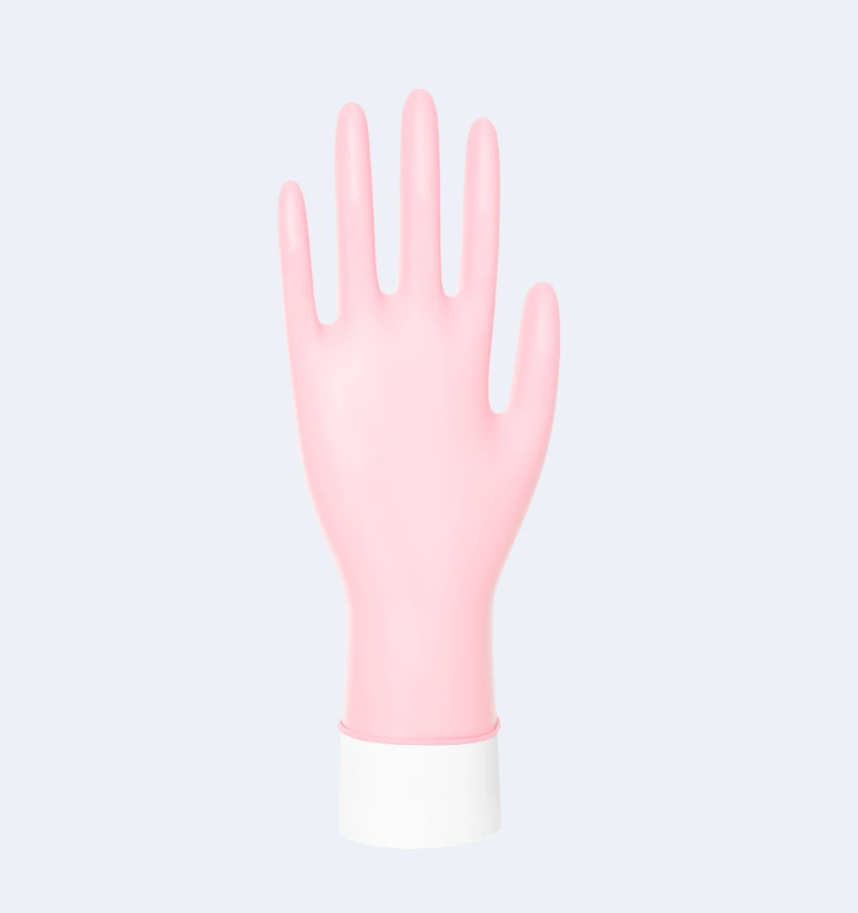 Pink SYNGUARD® C+ Nitrile Gloves Side Display